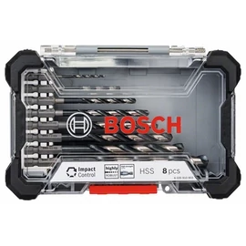 Bosch HSS Impact Control fémfúró bit 1/4 készlet, 8 részes