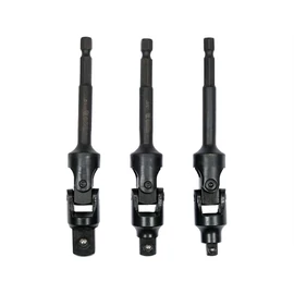 YATO 3 részes Fúróba fogható csuklós dugókulcs adapter készlet 1/4&quot;-3/8&quot;-1/2&quot; (YT-04641)