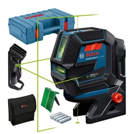 Bosch GCL 2-50 G zöld kombilézer + RM 10 Tartó + fali tartó