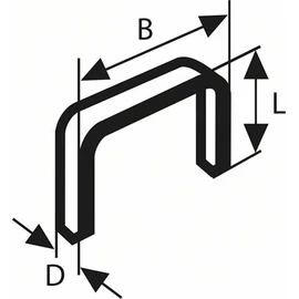 Bosch tűzőkapocs 11.4x0.74x8mm TIP53 (5000db/doboz)