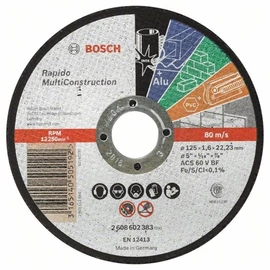 Bosch vágókorong 125x1.6mm multi egyenes