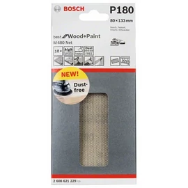 Bosch Expert M480 tépőzáras csiszolóháló, 10 db 80x133 mm, P180