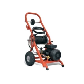 Ridgid KJ-1590 II elektromos vízsugaras csőtisztító gép + 2 fúvóka + 20m tömlő