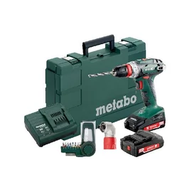 Metabo BS 18 Quick Set akkus fúró-csavarozó (BS 18 + sarokadapter+9 részes BitBox)