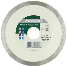 Hikoki gyémánt vágókorong 125x22.2mm csempe