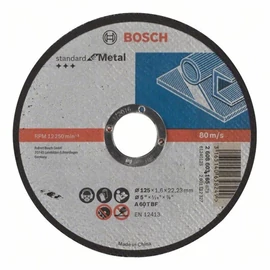 Bosch vágókorong 125x1.6mm fém egyenes