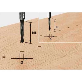 Festool HW csapfúró. szár 8 mm HW S8 D5/30 Z