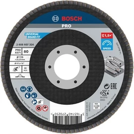 Bosch PRO X571 lamellás tárcsa, 115 mm, G80