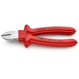 Knipex oldalcsípő fogó krómozott VDE 180 mm