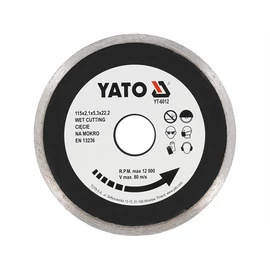YATO gyémánt vágókorong 115 mm folytonos (YT-6012)