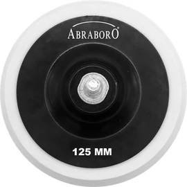 Abraboro tépőzáras gumitányér 125 mm / ADAPTER
