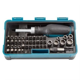 Makita 47db-os bit- és dugókulcskészlet racsnis behajtóval