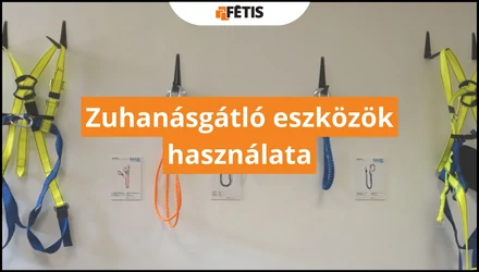 Zuhanásgátló eszközök használata