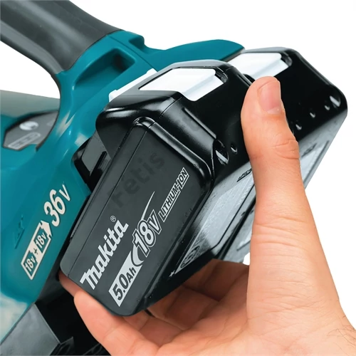Makita DUB362PT4X 2x18V LXT akkus légseprű + 4x5.0Ah + DC18RD dupla töltő + táska