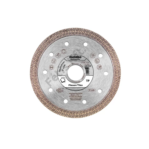 Metabo gyémánt vágókorong 125x22.23mm TP