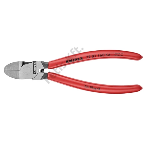 Knipex oldalcsípő fogó műanyaghoz kerek fej mártott nyél 160 mm