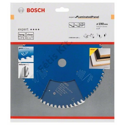 Bosch körfűrészlap 190x20/60 Expert for LaminatedPanel