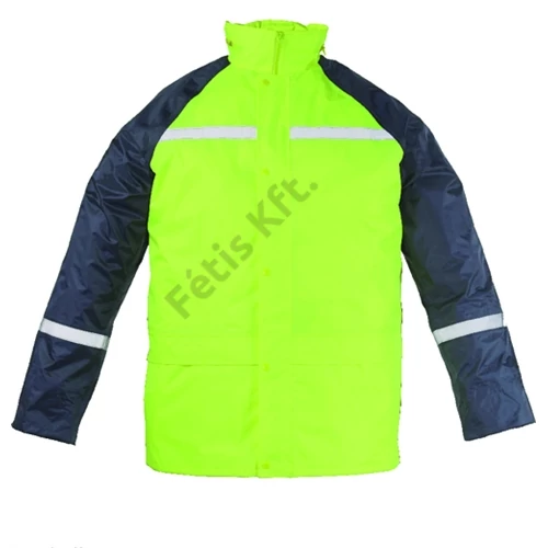 FLUO esőruha fényvisszaverő csíkkal sárga L