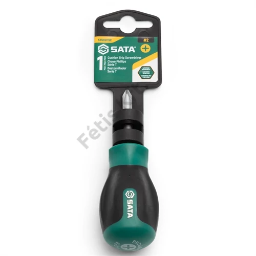 SATA csavarhúzó PH2x38mm kétkomponensű nyél