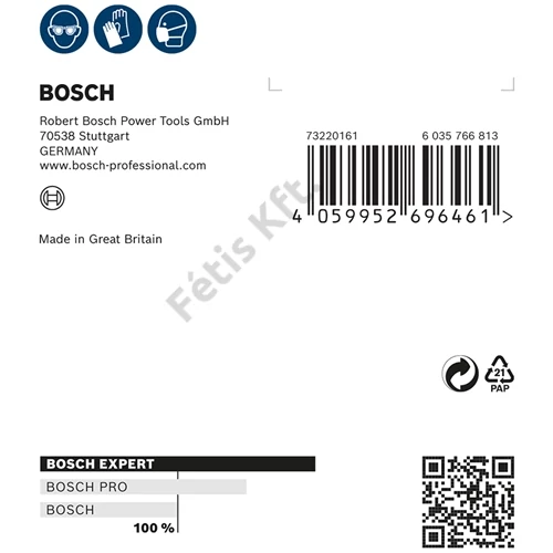 Bosch EXPERT W480 Web 1/4 kézi csiszolólap, 115 x 140 mm, G180