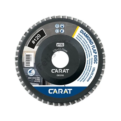 Carat gyémánt lamellás csiszolótányér 125mm 120