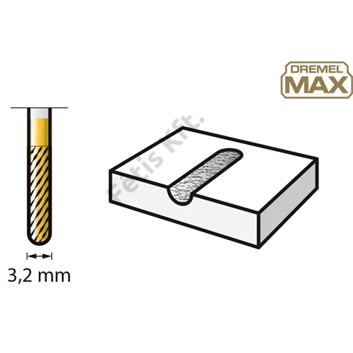 Dremel Max 9903DM Tungsten Karbon marófej, 3.2 mm
