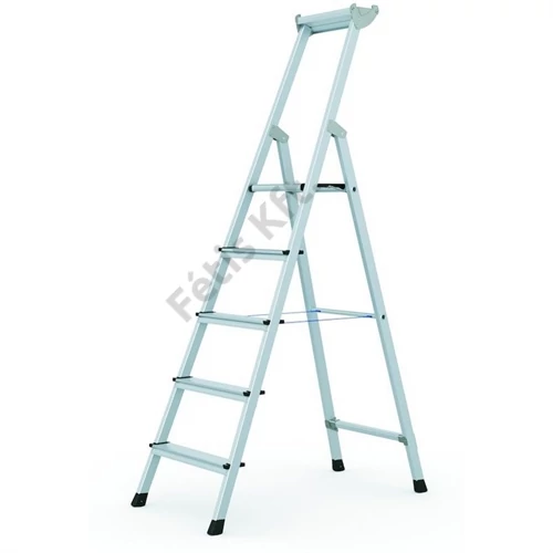 Zarges XLstep eloxált, szegecselt lépcsőfokos állólétra 1x10 (Z600)