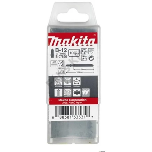 Makita szúrófűrészlap fára L100mm Z6 B12 (~T101D) 100db