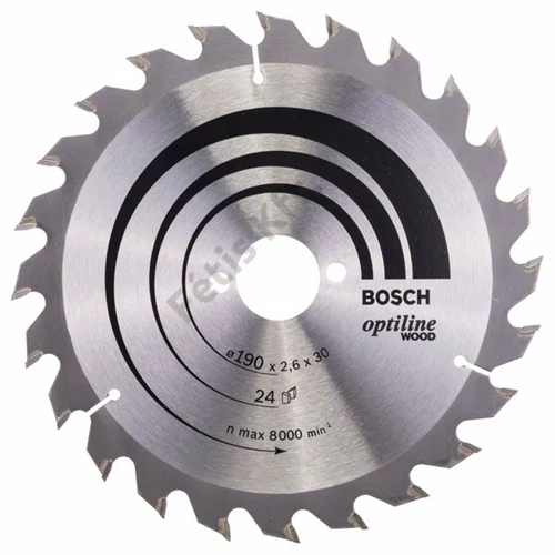 Bosch körfűrészlap 190x30/24 Optiline Wood