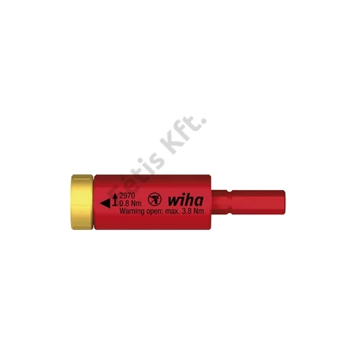 Wiha easyTorque electric nyomaték adapter slimBitekhez és slimVario bittartóhoz bliszteres csomagolásban 0.8 Nm (41341)