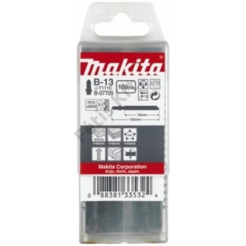 Makita szúrófűrészlap fára L100mm Z8 B13 (~T101C) 100db
