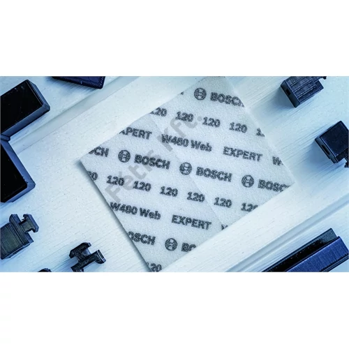 Bosch EXPERT W480 Web 1/4 kézi csiszolólap, 115 x 140 mm, G120