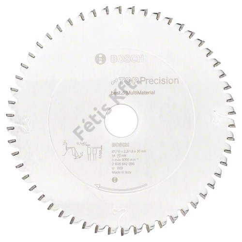 Bosch körfűrészlap 210x30/54 Top Precision Best for MultiMaterial