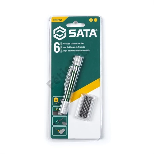 SATA mini műszerész csavarhúzó készlet lapos, PH 6 részes
