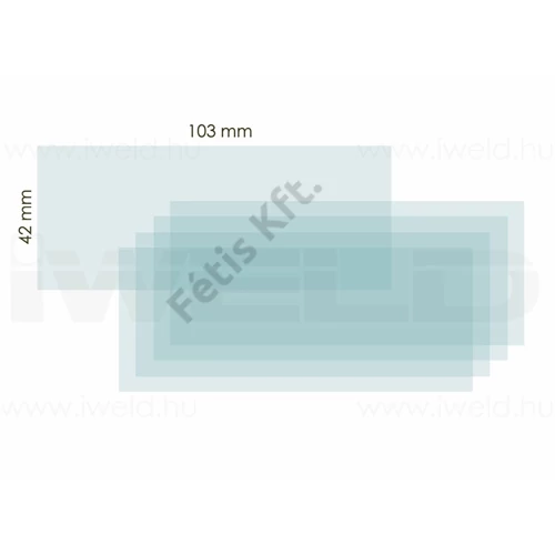 IWELD NORED EYE II belső védőplexi 103x42mm