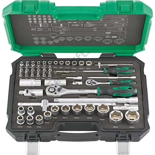 Fortis dugókulcs készlet 1/4