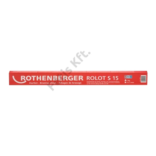 ROTHENBERGER ROLOT S 15 keményforrasztó CuP 284 ISO 17672 szerint, 500 mm, 1 kg, szögletes
