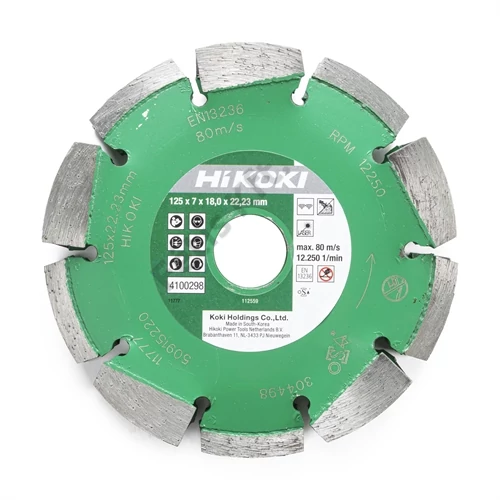 Hikoki gyémánt vágókorong 125x22.2x7 T28.5 /CM5MA