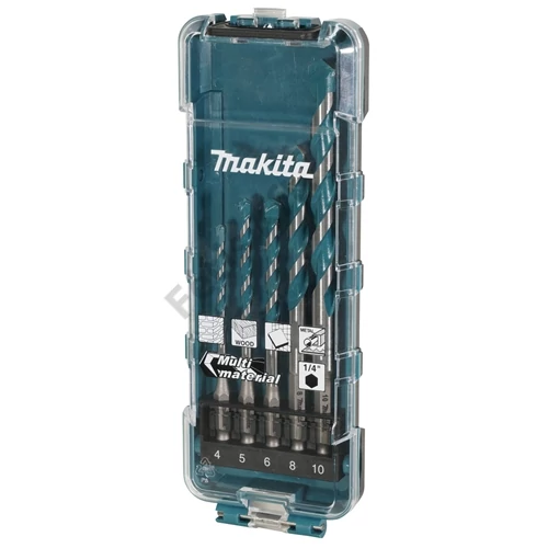 Makita TCT multifúró készlet 4-10mm 5 részes, 1/4 hatlap
