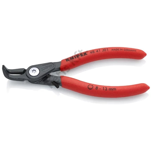 Knipex precíziós seeger-fogó belső J01 szürkére foszfátozott, mártott nyél 130 mm