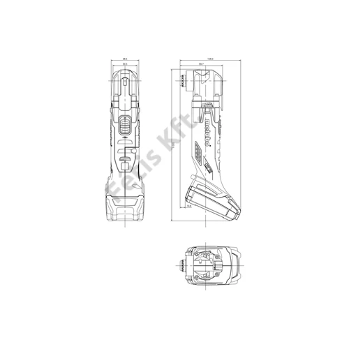 Metabo MT 18 LTX akkus multiszerszám 2x2.0Ah kofferben