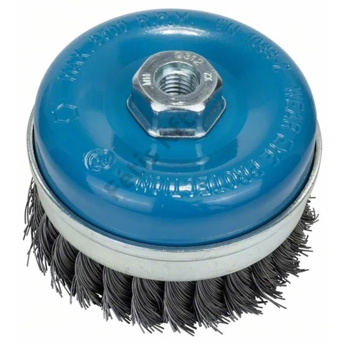 Bosch fazékkefe fonott dróttal M14 100 mm, 0.5 mm acél