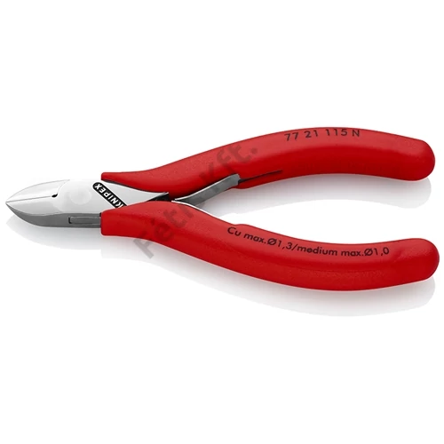 Knipex elektronikai oldalcsípő fogó mártott nyél 115 mm