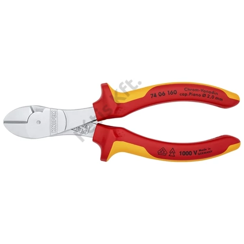 Knipex erősített oldalcsípő fogó VDE 160mm