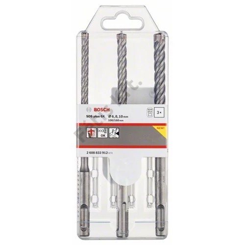 Bosch fúrószár SDS-Plus-5X készlet 6-10mm 3 részes