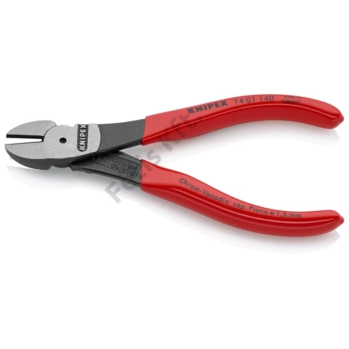 Knipex erőkímélő oldalcsípő fogó feketére foszfátozott 140mm