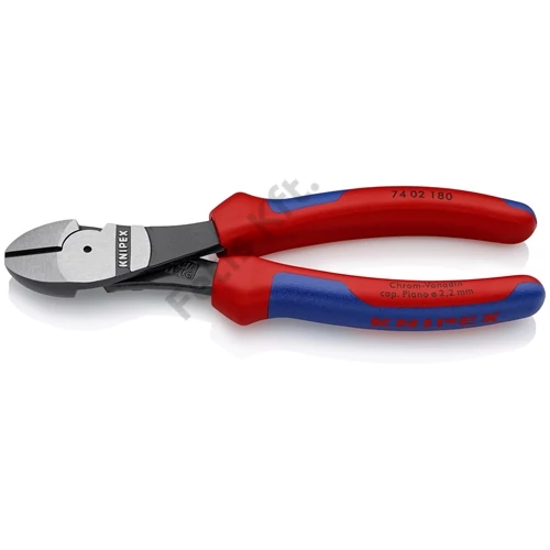 Knipex Erőkímélő oldalcsípő fogó feketére foszfátozott 180 mm