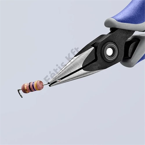 Knipex precíziós-elektronikai műszerész fogó többkomponensű nyél, barnított 130 mm