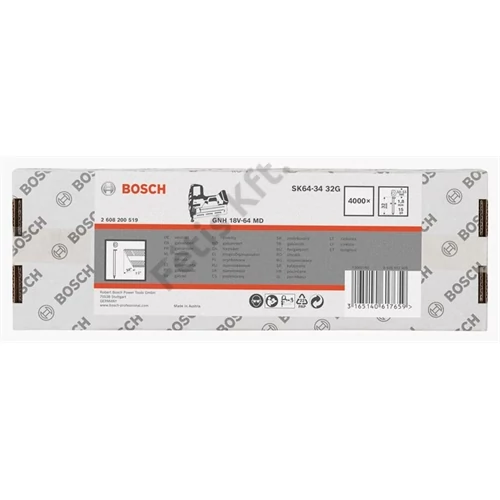 Bosch DA kartácsszeg, SK64-34 32G