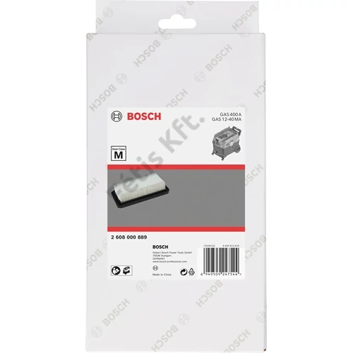 Bosch PES poliészter szűrő (GAS 400 A, GAS 12-40MA)